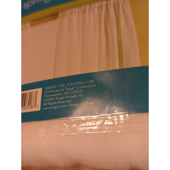 Spring Basics Sheer Window Panels White 120” X 84” - Picture 8 of 9